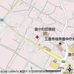 香川県三豊市豊中町本山甲352周辺の地図