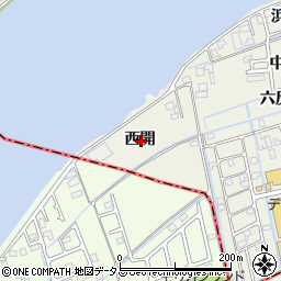 徳島県鳴門市大津町矢倉西開周辺の地図