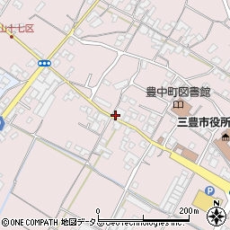 香川県三豊市豊中町本山甲357周辺の地図
