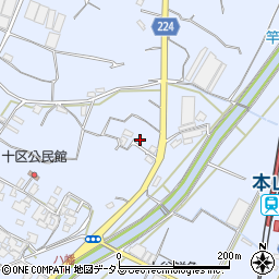 香川県三豊市豊中町岡本866-5周辺の地図