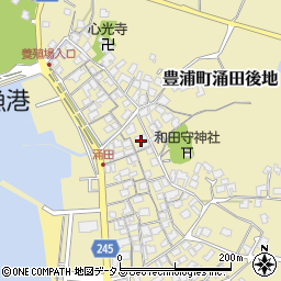 山口県下関市豊浦町大字涌田後地638周辺の地図