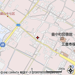香川県三豊市豊中町本山甲358周辺の地図