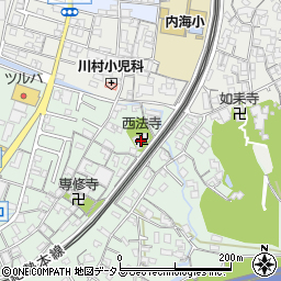 西法寺周辺の地図