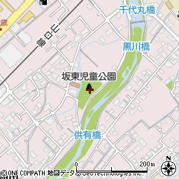 坂東児童公園周辺の地図