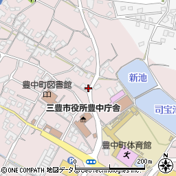 香川県三豊市豊中町本山甲185周辺の地図