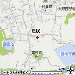 和歌山県海南市鳥居446周辺の地図