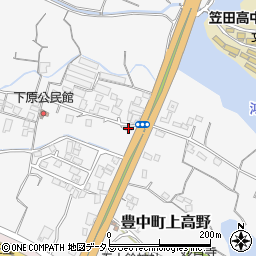 香川県三豊市豊中町上高野3792周辺の地図
