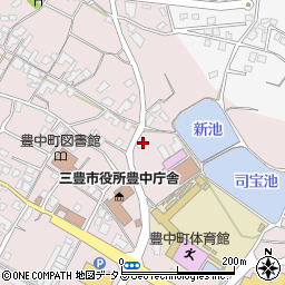香川県三豊市豊中町本山甲184周辺の地図