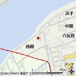 徳島県鳴門市大津町矢倉西開20周辺の地図