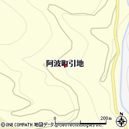 徳島県阿波市阿波町引地周辺の地図