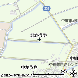 徳島県板野郡松茂町中喜来北かうや周辺の地図