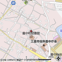 香川県三豊市豊中町本山甲343周辺の地図