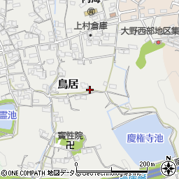 和歌山県海南市鳥居470周辺の地図