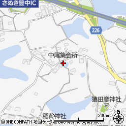 香川県三豊市豊中町上高野3233周辺の地図