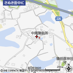 香川県三豊市豊中町上高野3218周辺の地図