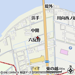 徳島県鳴門市大津町矢倉六反野4周辺の地図
