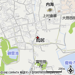 和歌山県海南市鳥居465周辺の地図
