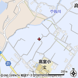 香川県観音寺市高屋町周辺の地図