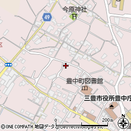 香川県三豊市豊中町本山甲340周辺の地図