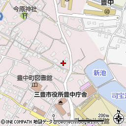 香川県三豊市豊中町本山甲284周辺の地図