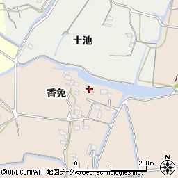 徳島県鳴門市大麻町三俣香免周辺の地図