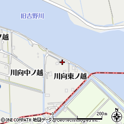 徳島県鳴門市大津町徳長川向東ノ越46-2周辺の地図