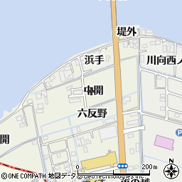 徳島県鳴門市大津町矢倉中開周辺の地図