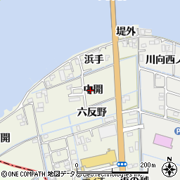 徳島県鳴門市大津町矢倉（中開）周辺の地図