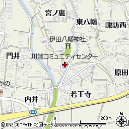 川端コミュニティセンター周辺の地図