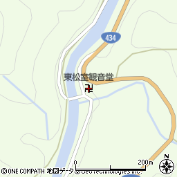 東松室観音堂周辺の地図