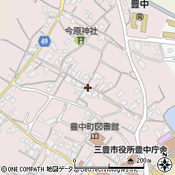 香川県三豊市豊中町本山甲334周辺の地図