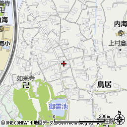 和歌山県海南市鳥居304周辺の地図