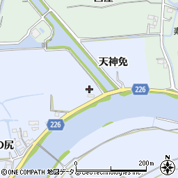 徳島県鳴門市大麻町東馬詰天神免21周辺の地図