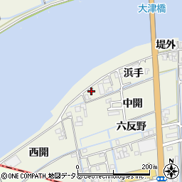 徳島県鳴門市大津町矢倉浜手5周辺の地図
