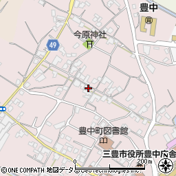 香川県三豊市豊中町本山甲373周辺の地図