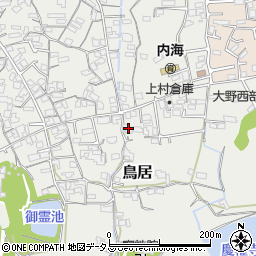和歌山県海南市鳥居491周辺の地図