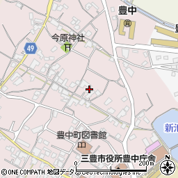 香川県三豊市豊中町本山甲304周辺の地図