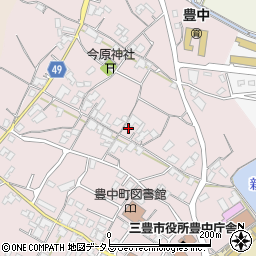 香川県三豊市豊中町本山甲332周辺の地図