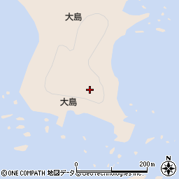 長島大島灯台周辺の地図