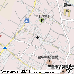 香川県三豊市豊中町本山甲374周辺の地図