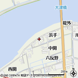 徳島県鳴門市大津町矢倉浜手6周辺の地図