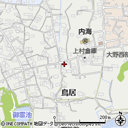 和歌山県海南市鳥居498周辺の地図
