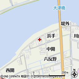 徳島県鳴門市大津町矢倉浜手7周辺の地図