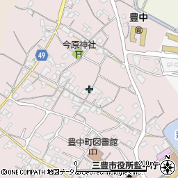 香川県三豊市豊中町本山甲327周辺の地図