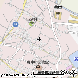 香川県三豊市豊中町本山甲305周辺の地図
