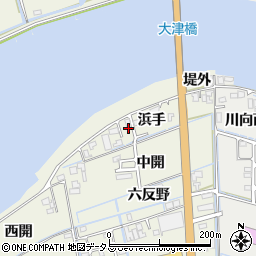 徳島県鳴門市大津町矢倉浜手8周辺の地図