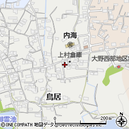 和歌山県海南市鳥居501周辺の地図
