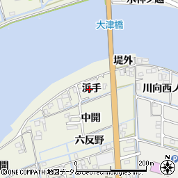 徳島県鳴門市大津町矢倉浜手16周辺の地図