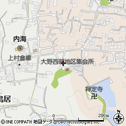和歌山県海南市鳥居517-6周辺の地図