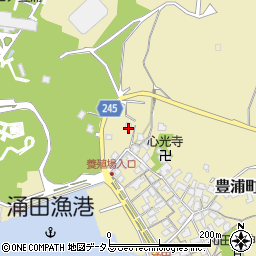 山口県下関市豊浦町大字涌田後地575周辺の地図